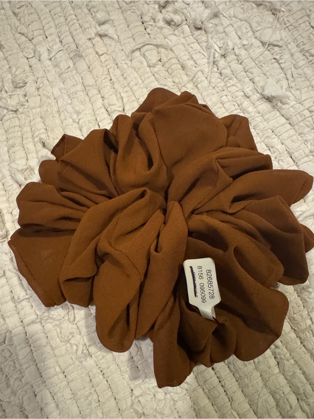 Free People Brown Oversized Scrunchie